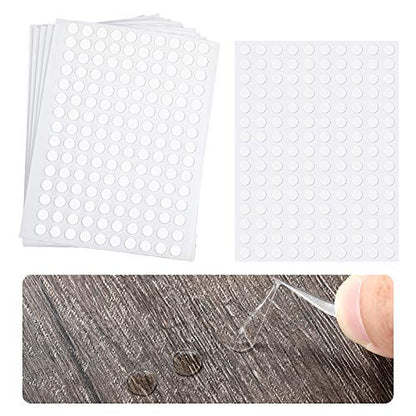 1000 Pcs Double Sided Adhesive Dots Clear Glue Point Tape Stickers Balloon Glue Round Mini No Traces Adhesive Sticker Dot Sticker for Classroom Decor Craft DIY Office (1000 Count)