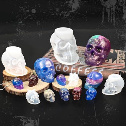 Resin Skull Molds (7 Count)