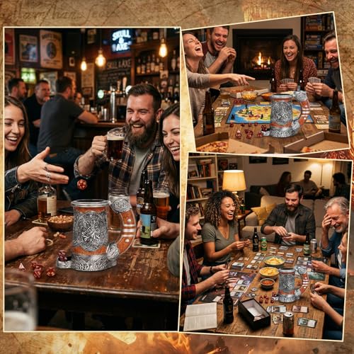 Dice Tower Mug DND Dice Rolling Tower with 7 PCS Dice Set