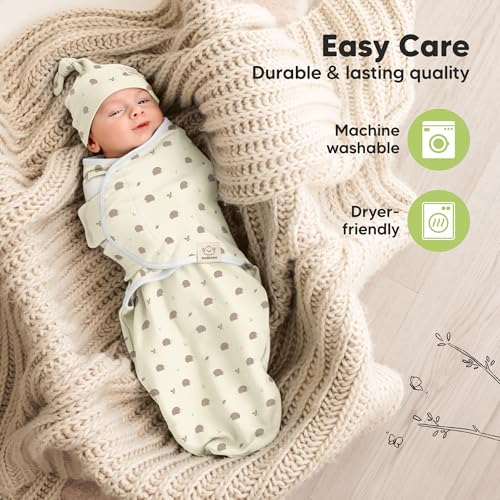 3pk Organic Swaddles for Newborns Girls