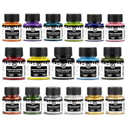 Ceramic and Porcelain Paint Set (25.87 Fl Oz)