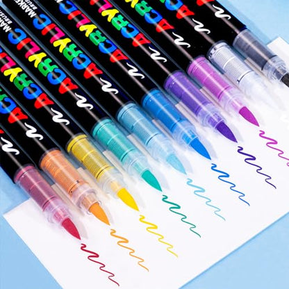 72 Colors acrylic paint markers for stones (72 Count)
