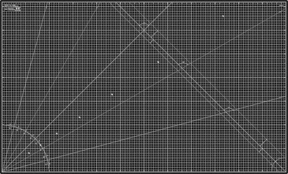 Cutting Mat 36x60 Black & Taupe