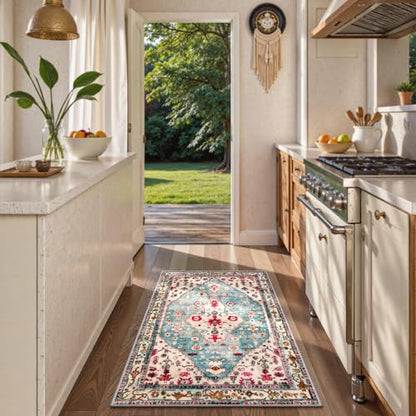 Felice 3x5 Boho Tribal Washable Rug