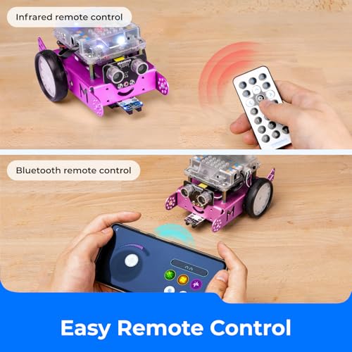 mBot Pink STEM Coding Robotics Toy Kit for Girls & Kids Ages 8