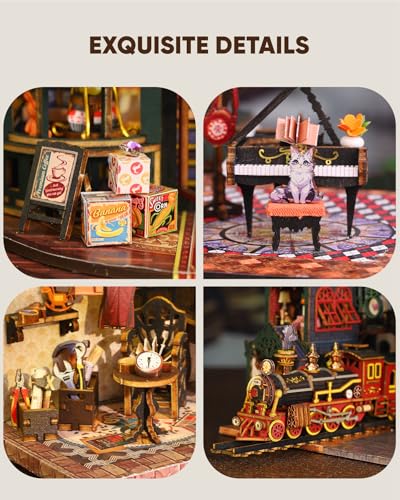 DIY Miniature House Kit Dollhouse Kit for Adults to Build Mini Magic House
