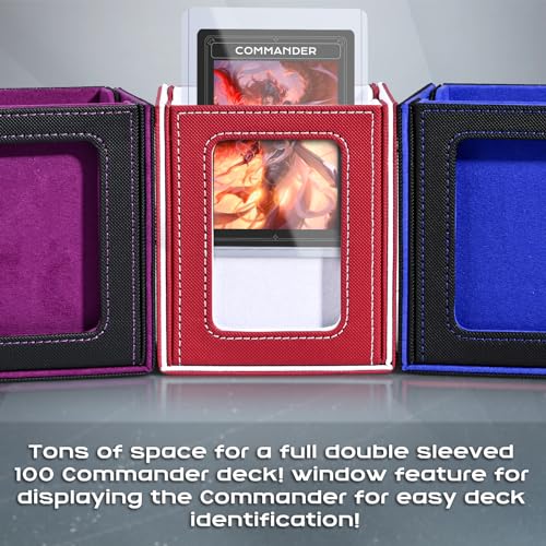 MTG Deck Box with Commander Window Display