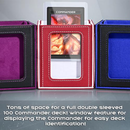 MTG Deck Box with Commander Window Display