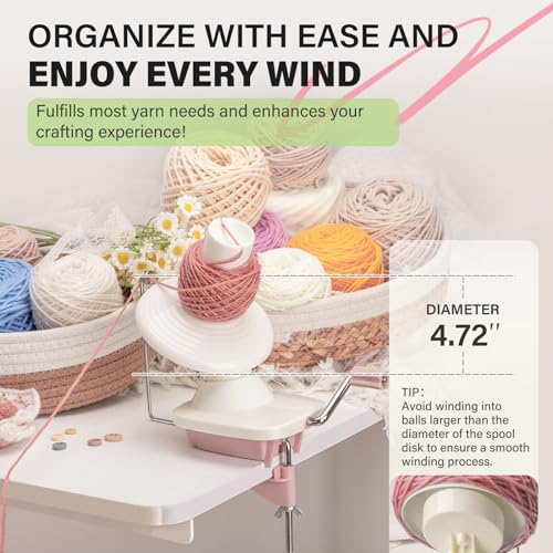 Yarn Winder Ball Winder for Crocheting Yarn Spinner for Knitting