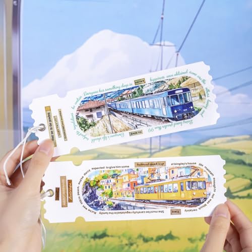 Train Scenery Washi Tape Set (7 Count)
