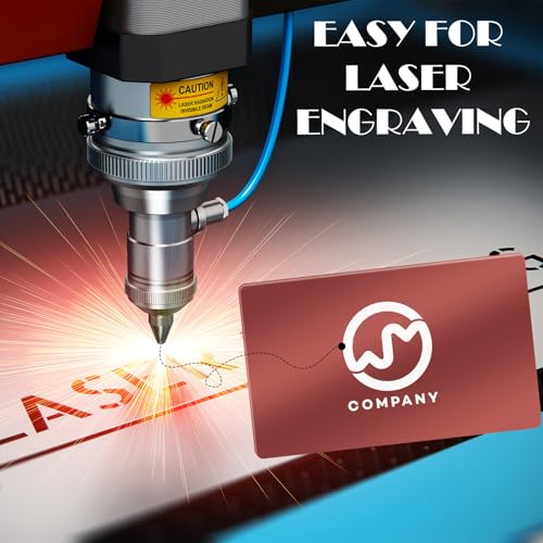 100 Pcs Metal Business Cards Aluminum Laser Engraving Blanks