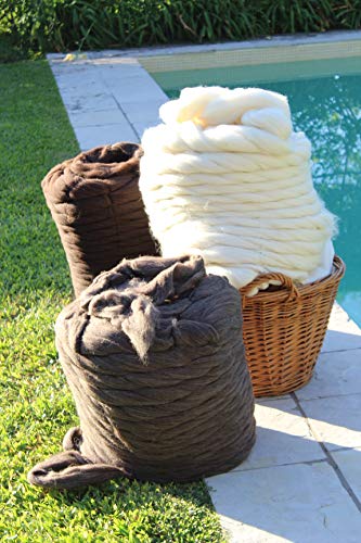 Natural Wool Bulk roving (64 Ounce)