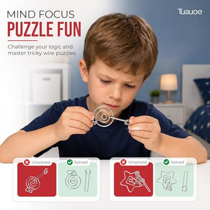 Metal Puzzles Brain Teaser (24 Count)