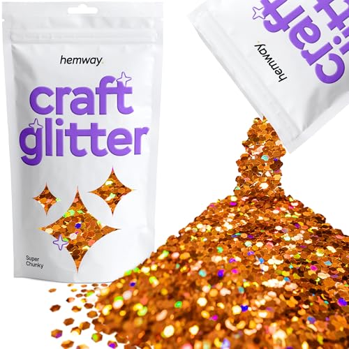 Craft Glitter Copper Holographic 100g Super Chunky Glitter (3.5 Ounce)