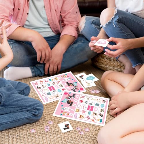 Puppy Dog Party Bingo Game Cards
