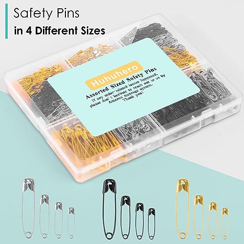630 Pack Safety Pins Assorted (630 Count)