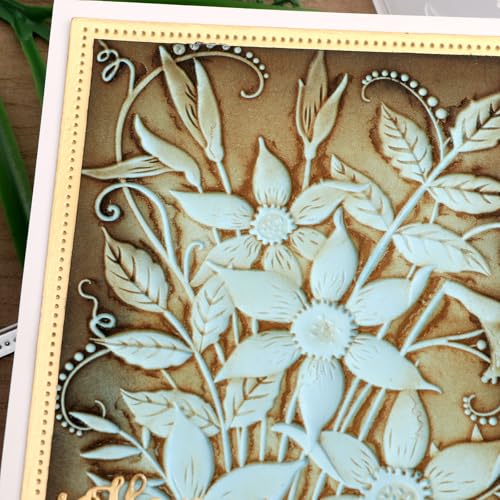 3D Embossing Folders Daffodil Clear Textured for Card Making