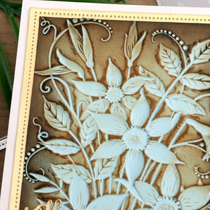 3D Embossing Folders Daffodil Clear Textured for Card Making