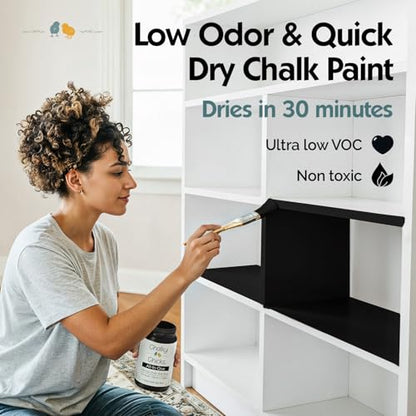 Starless Night 8 Fl Oz Chalk Paint for Furniture All in One