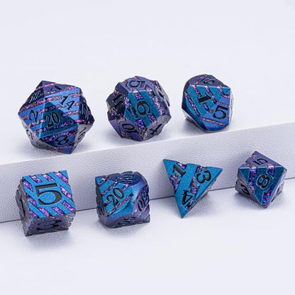 Inlay Metal DND Dice Set (7 Count)