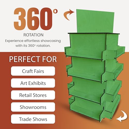 4 Sided Rotating Display Stand