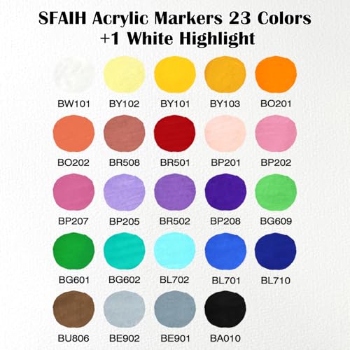 Acrylic Paint Creative Markers (24 Count)