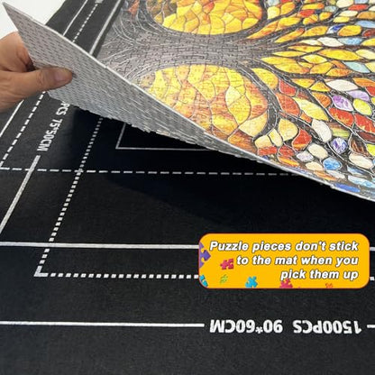 Puzzle Mat Rollup for Jigsaw Puzzles Storage Matt Saver to 1500pcs (1500 Count)