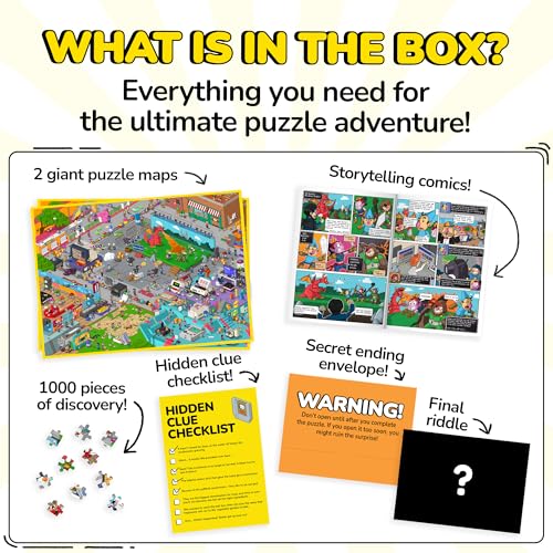 Jigsaw Puzzles 1000 Pieces with Storytelling Comics (1000 Count)
