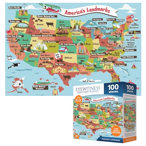 Eyewitness Discovery Puzzle American Landmarks (100 Count)
