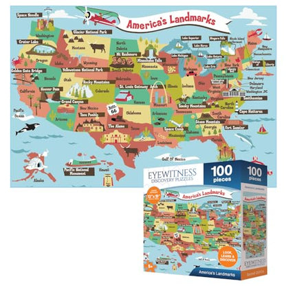 Eyewitness Discovery Puzzle American Landmarks (100 Count)