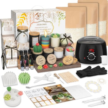 Complete DIY Candle Making Kit for Beginners Digital Wax Melter