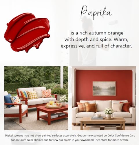 ALL-IN-ONE Paint by Heirloom Traditions, Paprika,8oz Sample (8 Fl Oz)