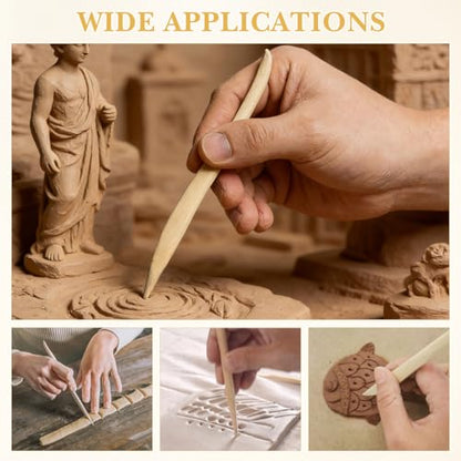 30pcs Wooden Clay Sculpting Tools