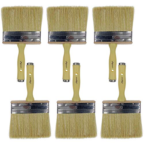Stain Wood Fence Masonry Wall Limewash Paint Brush Bulk Pack of 6