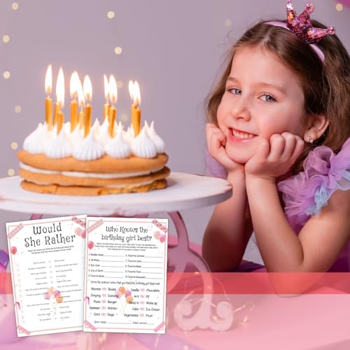 20 Pcs Who Knows the Birthday Girl Best