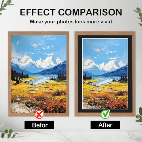 15 Pack 4x6 Black Picture Mats for 3x5 Photos (15 Count)