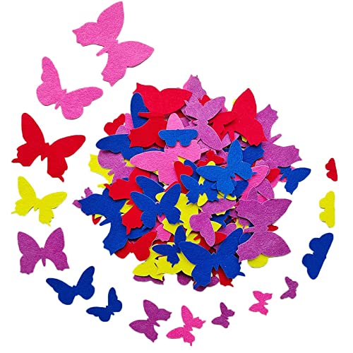 Butterfly Stickers Felt Stickers for Kids Felt Butterfly for Crafts (4 Count)