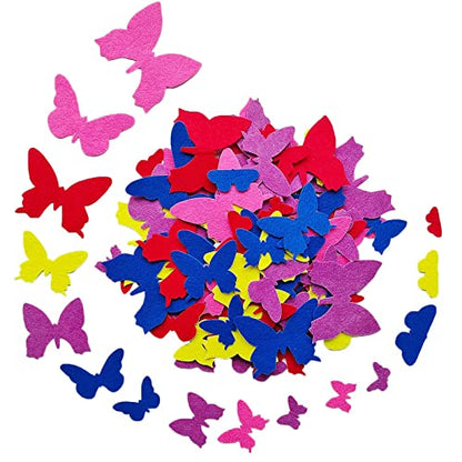 Butterfly Stickers Felt Stickers for Kids Felt Butterfly for Crafts (4 Count)