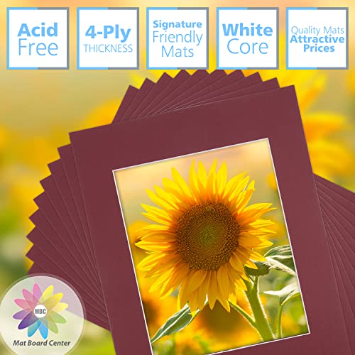 Mat Board Center 10 Pack 11x14 Photo Mats for 8x10 Picture (10 Count)