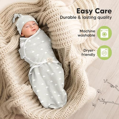 3pk Organic Swaddles for Newborns Girls (3 Count)