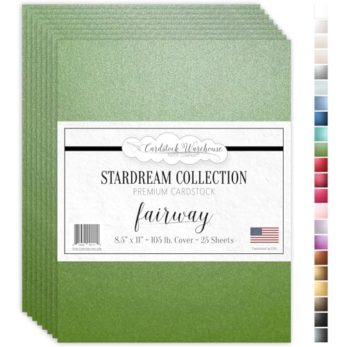 Cardstock Warehouse Stardream Fairway Green Cardstock Paper (25 Count)