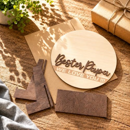 Personalized Bester Papa Handprint Sign