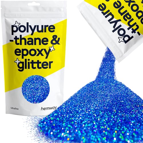 Resin Glitter Sapphire Blue Holographic 100g (3.5274 Ounce)