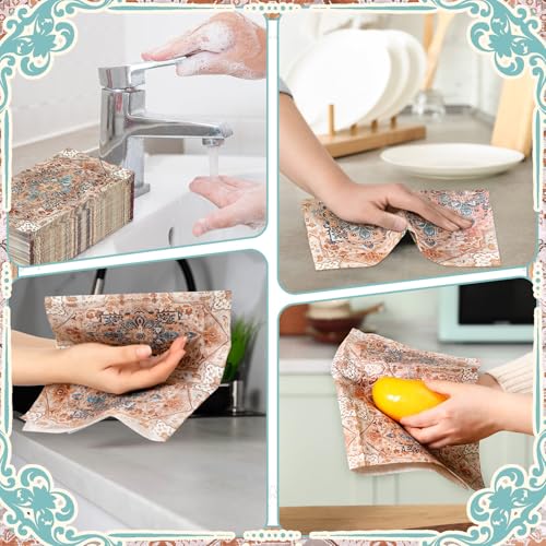 100 Pcs Boho Napkins Paper Guest Towels (100 Count)