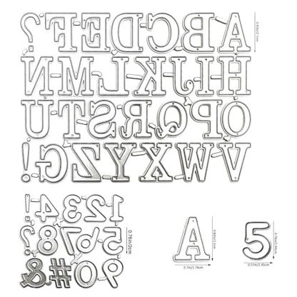 Letters and Number Metal Cutting Dies for Card Making