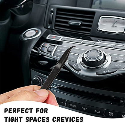 18 Pcs Carbon Fiber Plastic Scrapers Cleaning Tool Non (18 Count)