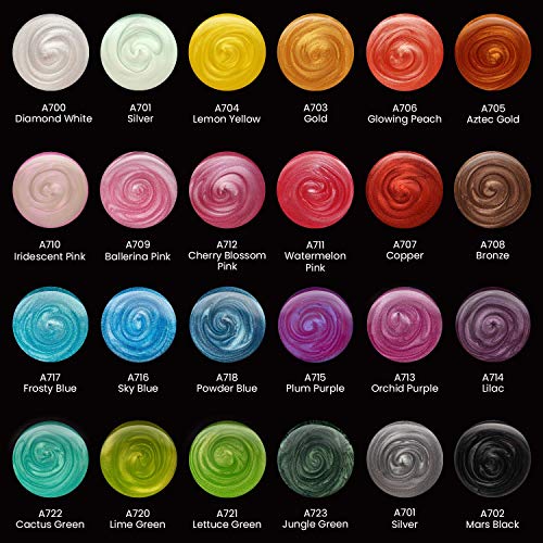 Metallic Watercolor Paint Set (24 Fl Oz)