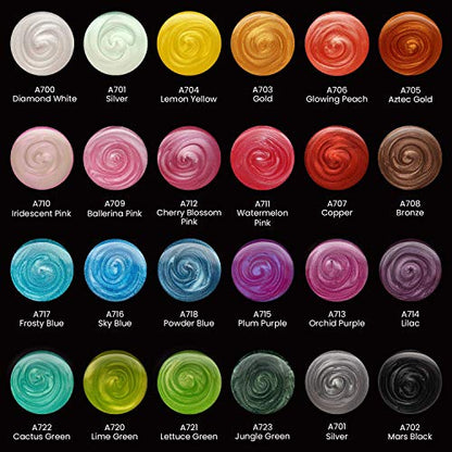 Metallic Watercolor Paint Set (24 Fl Oz)