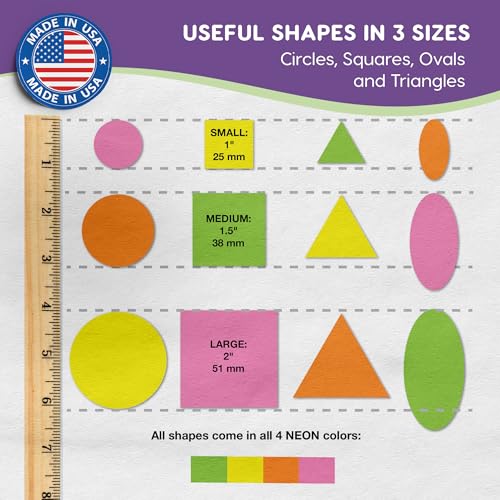 Circle Square Oval Triangle Cutouts (676 Count)