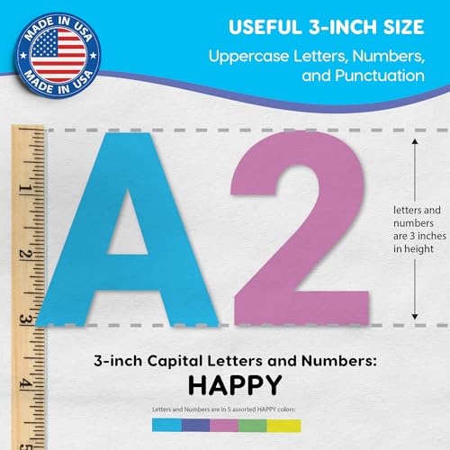 3 Inch Bulletin Board Letters & Numbers